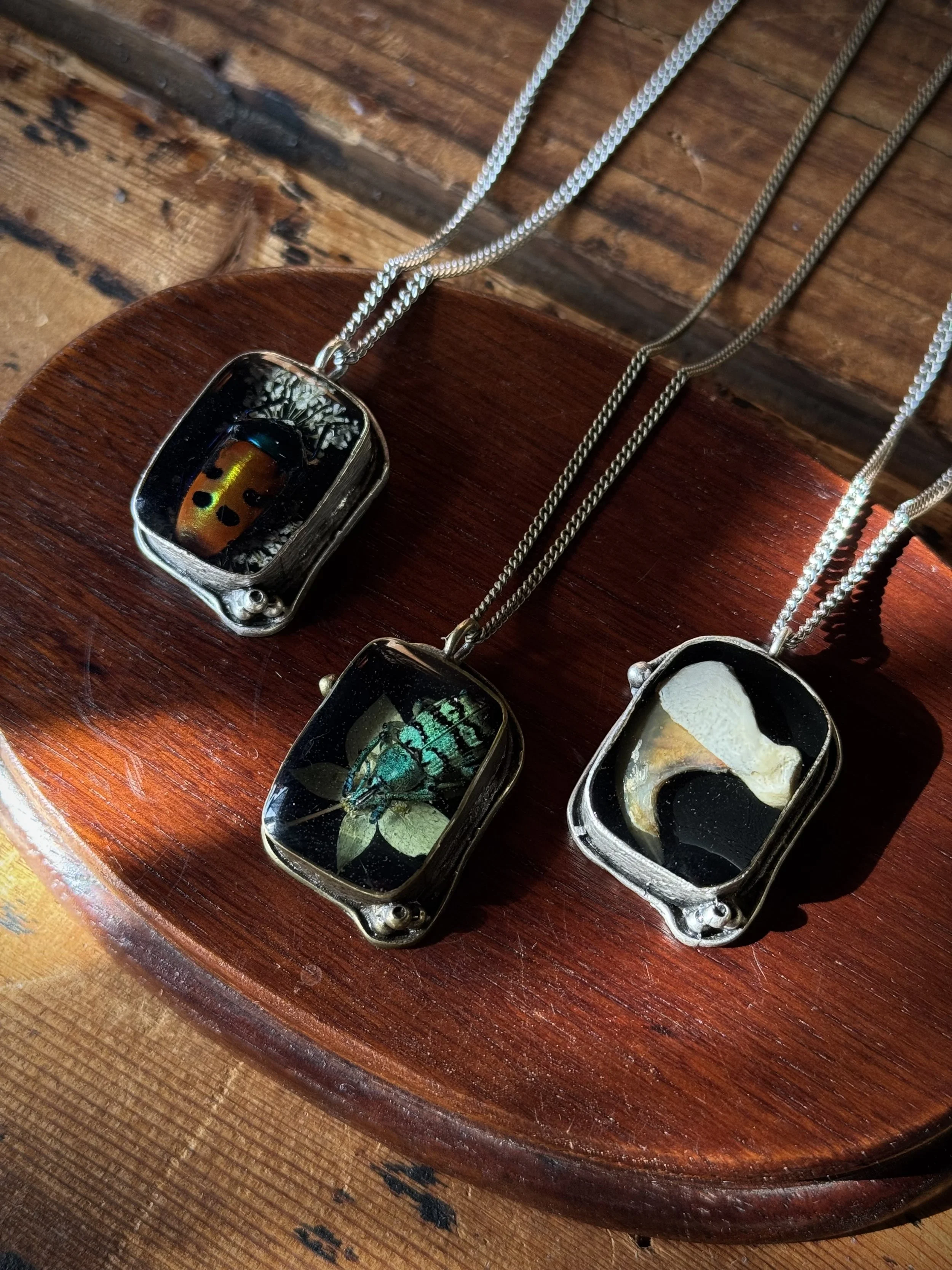 Mechanical Whispers Memento Mori Skull Medallion Pendant